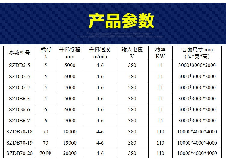 超重型升降機 大型貨車起重裝卸設備升降機